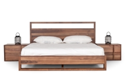 Picture of California King Nova Domus Berlin - Modern Walnut Bed