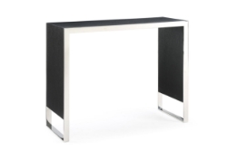 Picture of Modrest Manston - Modern Black Oak & Stainless Steel Bar Table