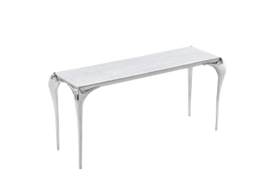 Picture of Modrest Vince - Faux Marble & Stainless Steel Console Table