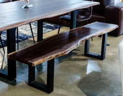 Picture of Modrest Taylor - Large Modern Live Edge Wood Dining Bench