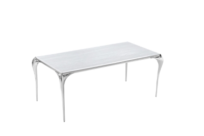 Picture of Modrest Vince - Modern Faux Marble & Stainless Steel Dining Table