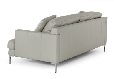 Picture of Divani Casa Janina - Modern Light Grey Leather Sofa