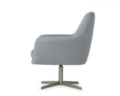 Picture of Divani Casa Elvin - Modern Grey Fabric Swivel Lounge Chair