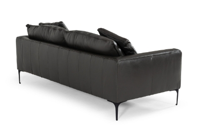 Picture of Divani Casa Jacoba - Modern Dark Grey Leather Sofa