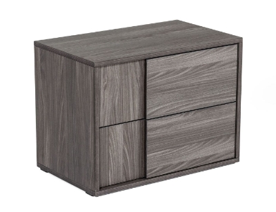 Picture of Nova Domus Asus - Italian Modern Elm Grey Nightstand