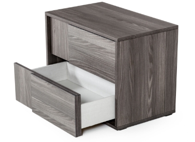 Picture of Nova Domus Asus - Italian Modern Elm Grey Nightstand