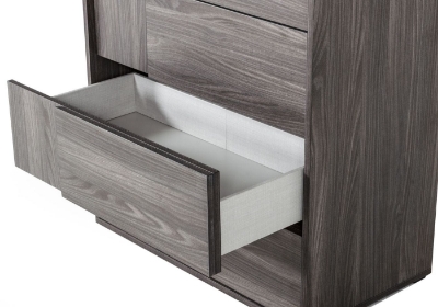 Picture of Nova Domus Asus - Italian Modern Elm Grey Chest