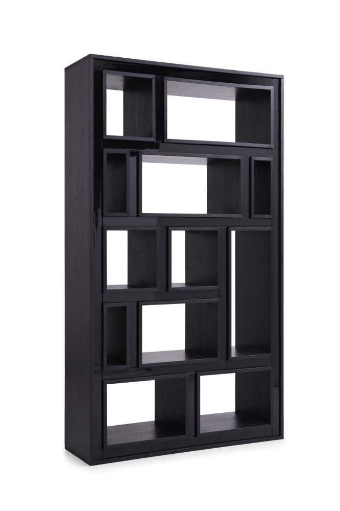 Picture of Modrest Suffolk - Contemporary Black Ash Bookcase