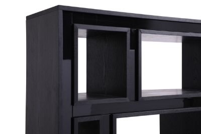 Picture of Modrest Suffolk - Contemporary Black Ash Bookcase