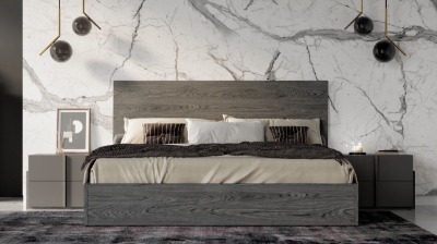 Picture of Nova Domus Lucia - Italian Modern Matte Grey / Elm Grey Bedroom Set