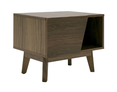 Picture of Modrest Abelard - Mid-century Walnut Nightstand