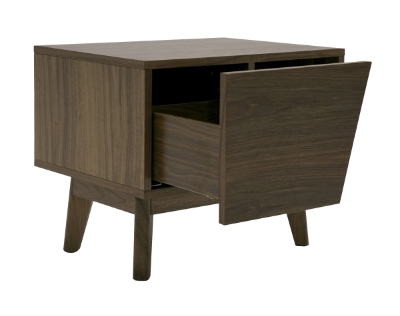 Picture of Modrest Abelard - Mid-century Walnut Nightstand