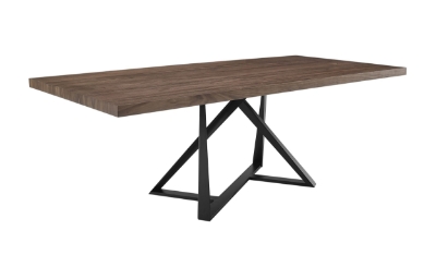 Picture of Modrest Keanna - Modern Industrial Walnut & Black Dining Table