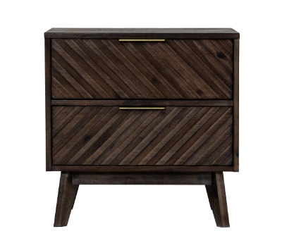 Picture of Modrest Daisy Mid-Century Dark Acacia Nightstand