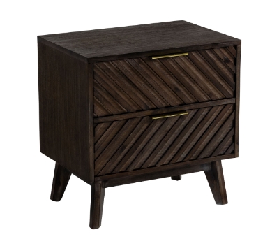 Picture of Modrest Daisy Mid-Century Dark Acacia Nightstand