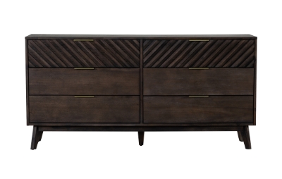 Picture of Modrest Daisy Mid-Century Dark Acacia Dresser