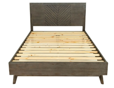 Picture of Eastern King Modrest Daisy Mid-Century Dark Acacia Bed