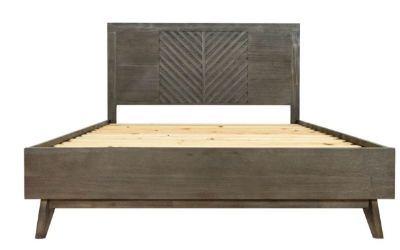 Picture of Modrest Daisy Mid-Century Dark Acacia Bed