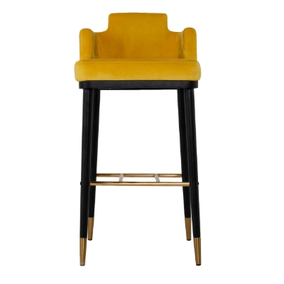 Picture of Modrest Conifer - Modern Glam Yellow Barstool