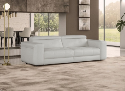 Picture of Lamod Italia Icon - Modern Italian Grey Leather Sofa Bed