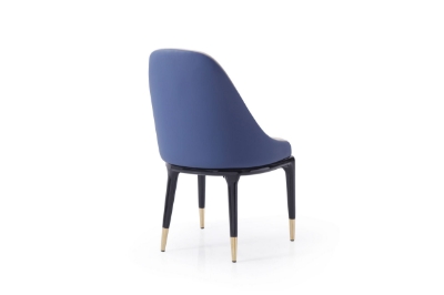 Picture of Modrest Marco - Modern Glam Beige & Blue Dining Chair