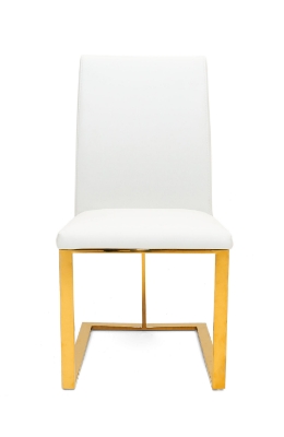 Picture of Modrest Frankie - Contemporary White & Gold Dining Chair