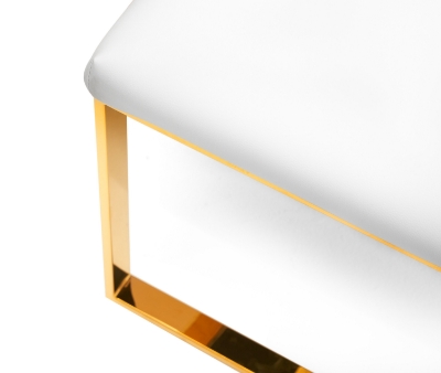 Picture of Modrest Frankie - Contemporary White & Gold Dining Chair