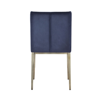 Picture of Modrest Mimi - Contemporary Blue Velvet & Antique Brass Dining Chair (Set of 2)