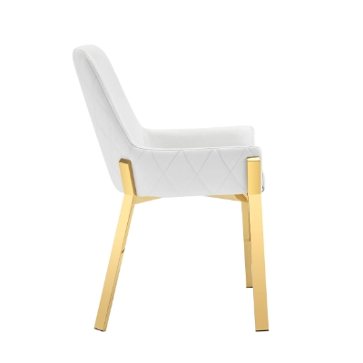 Picture of Modrest Ganon - Modern White & Gold Dining Chair