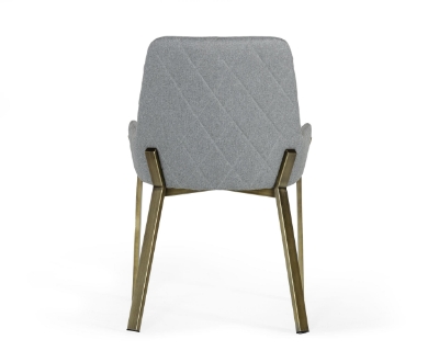 Picture of Modrest Ganon - Modern Grey & Antique Brass Dining Chair