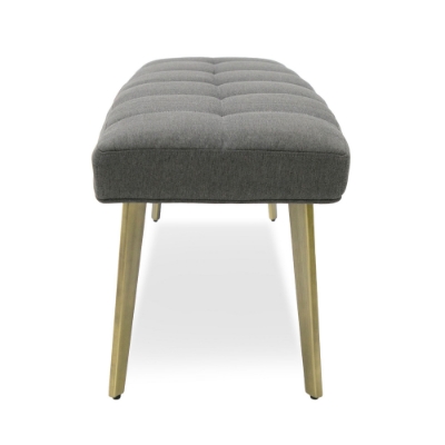 Picture of Modrest Cici - Contemporary Grey & Antique Brass Bench