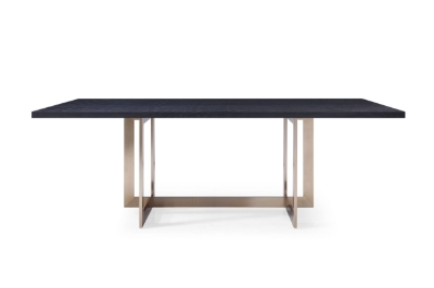 Picture of Modrest Pike - Modern Black Ash & Brass Dining Table