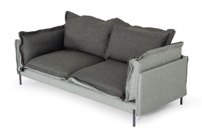 Picture of Divani Casa Mars - Modern Grey & Dark Grey Fabric Sofa