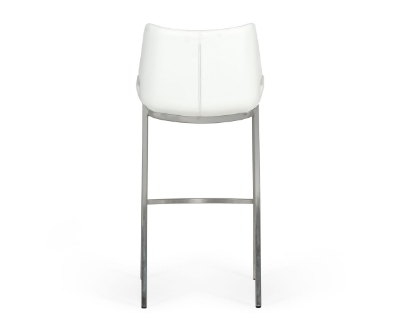 Picture of Modrest Dave - Modern White Leatherette Bar Stool (Set of 2)