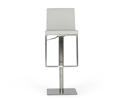 Picture of Modrest Folsum - Modern Light Grey & Brushed Stainless Steel Bar Stool