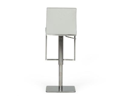 Picture of Modrest Folsum - Modern Light Grey & Brushed Stainless Steel Bar Stool