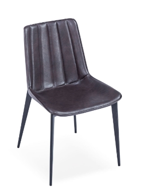 Picture of Modrest Peoria - Modern Brown & Black Dining Chair (Set of 2)