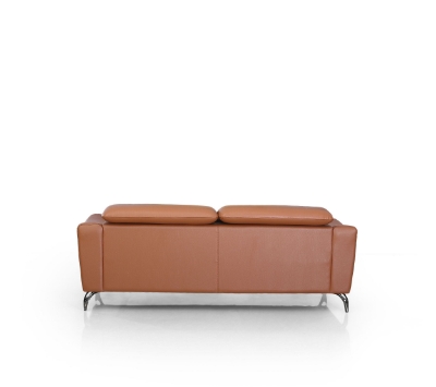 Picture of Divani Casa Danis - Modern Cognac Leather Brown Sofa