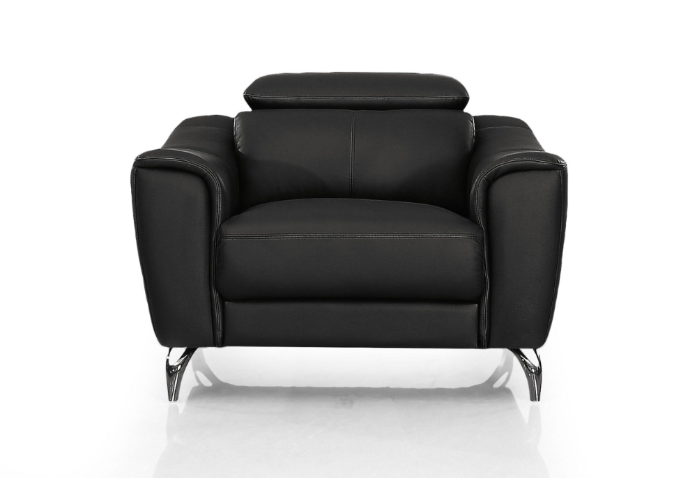 Picture of Divani Casa Danis - Modern Black Leather Chair