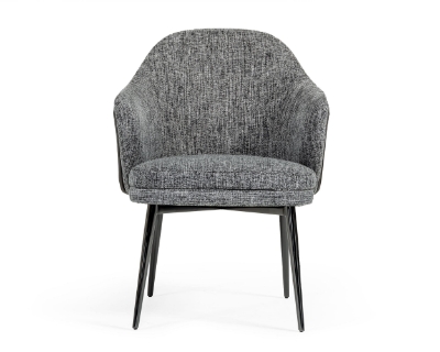 Picture of Modrest Cora - Modern Grey Fabric & Leatherette Dining Chair