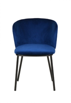 Picture of Modrest Bessie - Modern Blue Velvet Dining Chair (Set of 2)