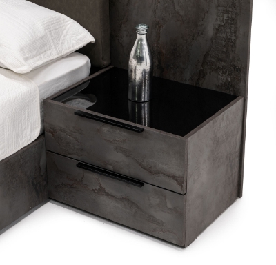 Picture of Nova Domus Ferrara - Modern Volcano Oxide Grey Nightstand