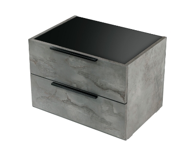 Picture of Nova Domus Ferrara - Modern Volcano Oxide Grey Nightstand