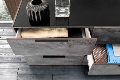 Picture of Nova Domus Ferrara - Modern Volcano Oxide Grey Dresser