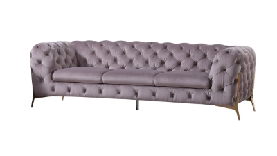 Picture of Divani Casa Sheila - Transitional Silver Fabric Sofa