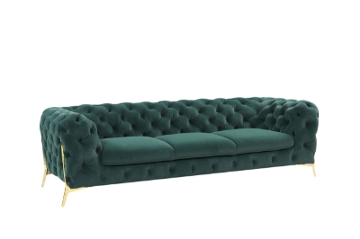 Picture of Divani Casa Sheila - Transitional Emerald Green Fabric Sofa