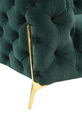 Picture of Divani Casa Sheila - Transitional Emerald Green Fabric Sofa