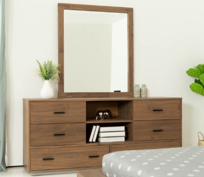 Picture of Nova Domus Fantasia - Contemporary Walnut Mirror