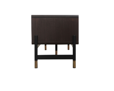 Picture of Modrest Gabrielle - Contemporary Acacia & Gold TV Stand