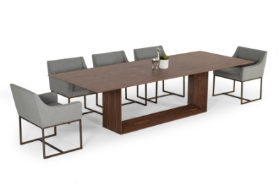 Picture of Modrest Channa - Modern Walnut Dining Table